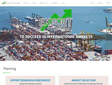 Tablet Screenshot of exportplanning.com